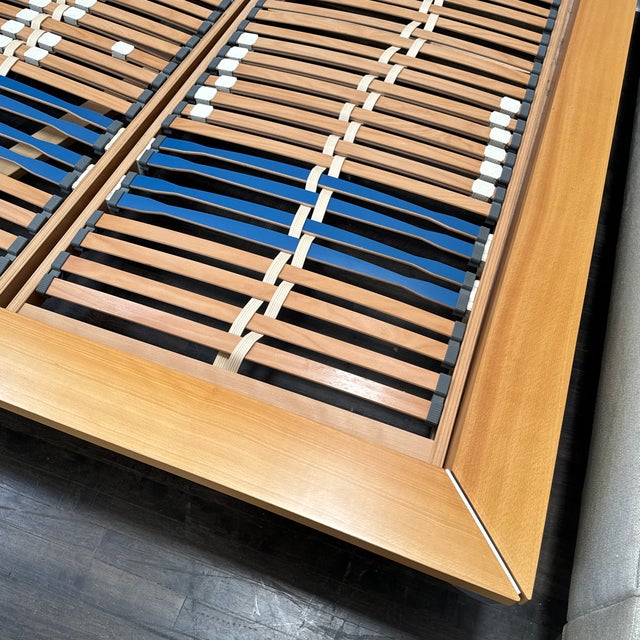 European King 1990's Ligne Roset Peter Maly Parallel Bed Frame For Sale - Image 11 of 12