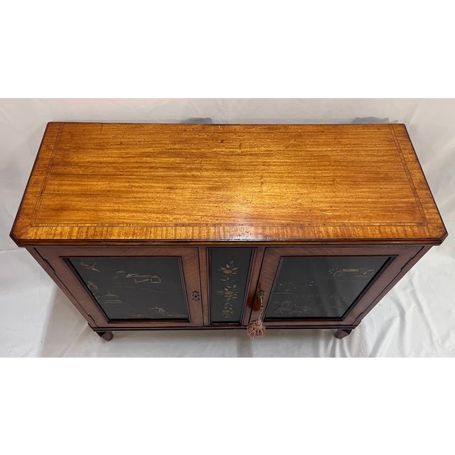Brown Antique 19th Century European Chinoiserie Server Cabinet With Phillips Auction Provenance For Sale - Image 8 of 18
