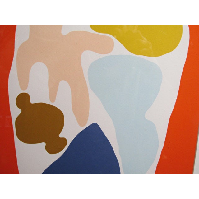 Orange Marleigh Culver “Number 19” Framed Abstract Print, Tappan Collective For Sale - Image 8 of 9