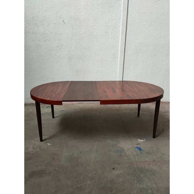Mid-Century Extendable Palisander Dining Table from Dinamarca, 1970s For Sale - Image 10 of 12