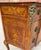 Vintage Louis XV Style Floral Marquetry Bombe Commode With Marble Top For Sale - Image 13 of 18