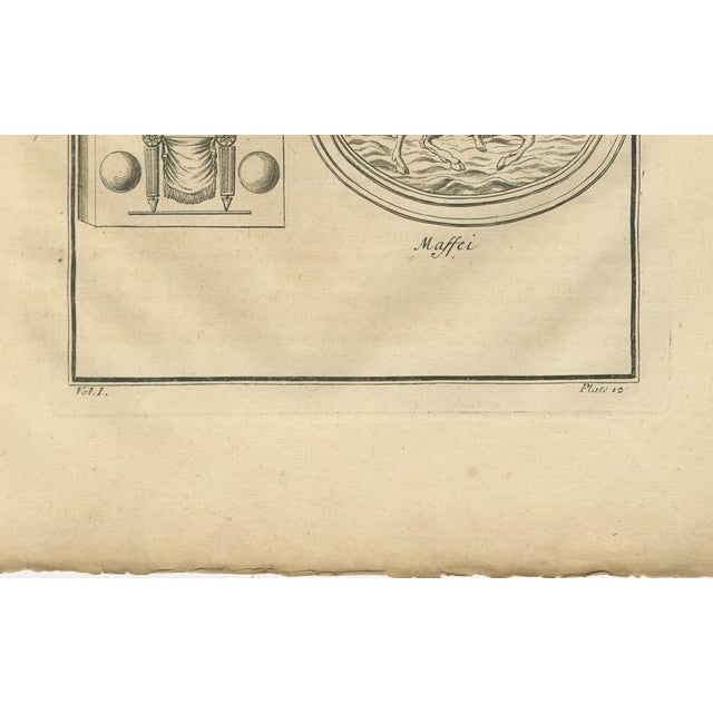 After Bernard de Montfaucon, Jupiter Mythological Scenes and Roman Reliefs, 1721, Engraving For Sale - Image 4 of 9