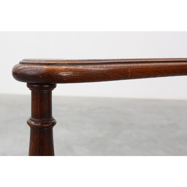 Antique Oak Louis XIII Chair with Floral Upholstery, France, 1890 For Sale - Image 5 of 15