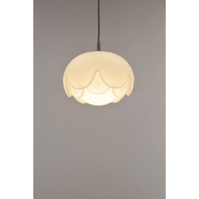 Artichoke Pendant Lamp in Opal Glass from Peill & Putzler, 1974 For Sale - Image 9 of 9