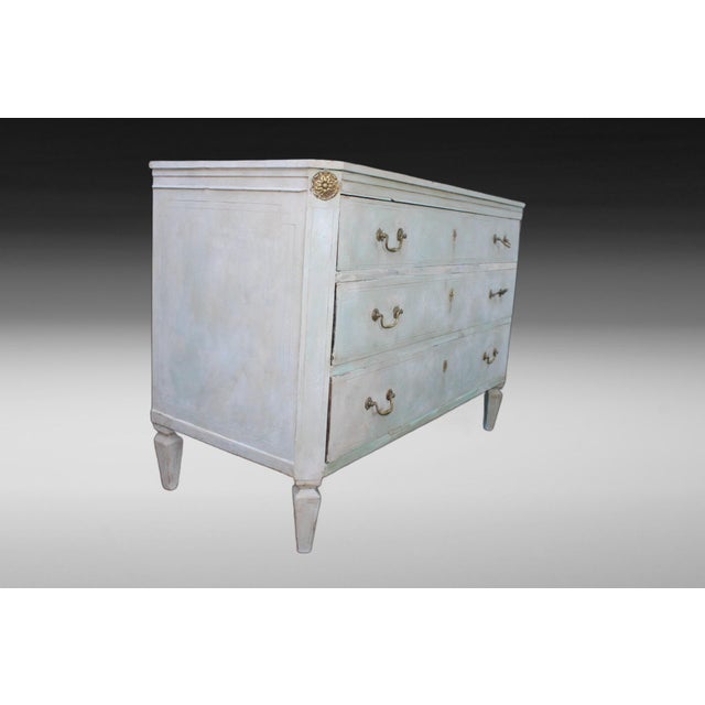 Antique Gustavian Painted Chest of Drawers, 1770 For Sale - Image 10 of 14