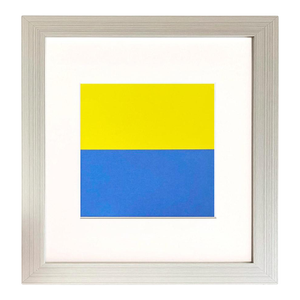 Ellsworth Kelly 1999 Yellow Blue 4 Framed Reproduction