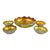 Louis Comfort Tiffany Iridescent Gold Favrile Ruffle Glass Salts Master and Personal Salt Cellars For Sale