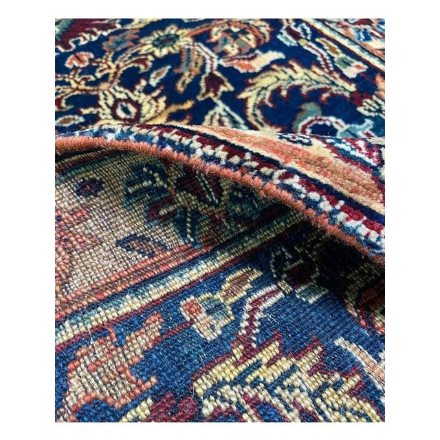 Contemporary Handwoven Mughal Style Area Rug 2x3 For Sale - Image 3 of 9