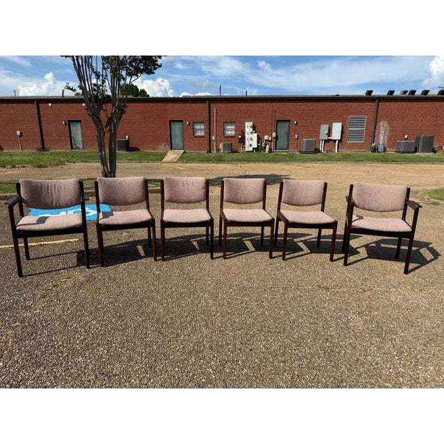 1970s Skovby Møbelfabrik Brazilian Rosewood Dining Set of 7 For Sale - Image 12 of 12