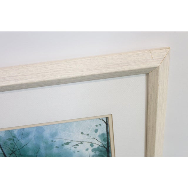 A Walk in the Rain, Original Watercolor on Paper, Signed - 43" x 33"