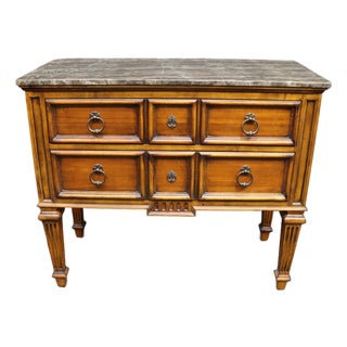 Ethan Allen Tuscany Collection Marble-Top Chest of Drawers For Sale