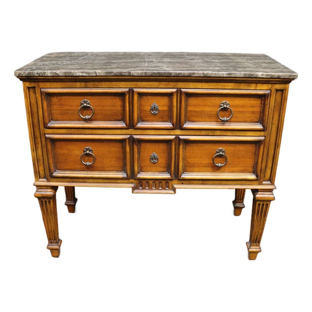 Ethan Allen Tuscany Collection Marble-Top Chest of Drawers For Sale