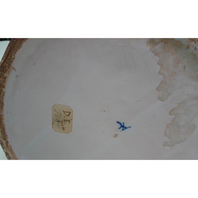 Antique Delftware Ceramic Table Lamp For Sale - Image 10 of 18