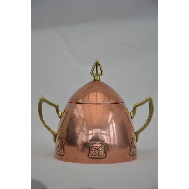 Art Nouveau Secessionist Copper-Plated Sugar Bowl from WMF, 1900s For Sale - Image 10 of 18
