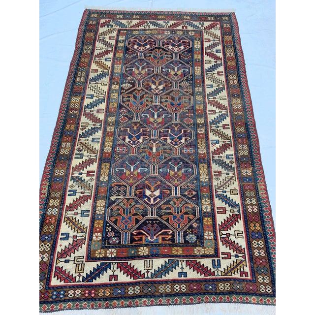 Antique Caucasian Kazak Rug 3’5" X 6’1" For Sale - Image 11 of 11