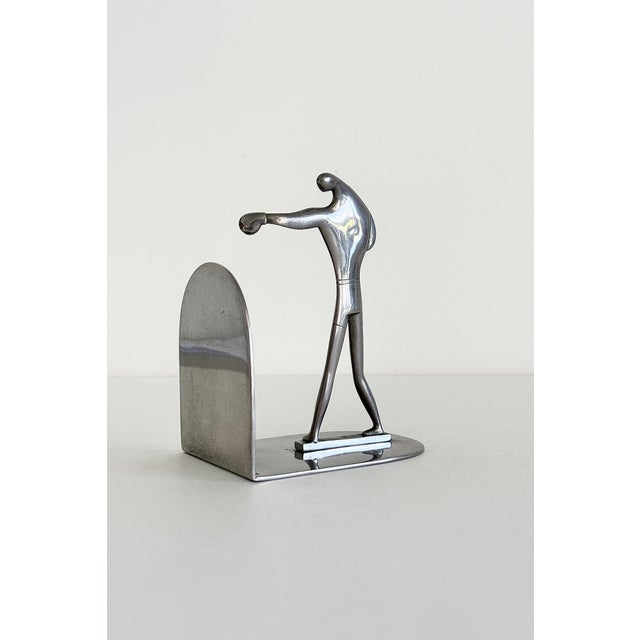 Hagenauer Werkstätte Austrian Modernist Figural Bookends For Sale - Image 4 of 11