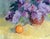 Textile Oil Painting Lilac and Tangerine Boris Serdyuk For Sale - Image 7 of 7