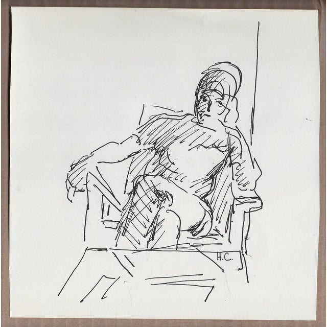 Figurative Hayward Cirker Doubled Sided Figure Study For Sale - Image 3 of 3