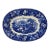 Antique Wedgwood Platter in Blue & White Landscape Pattern Made in England - Circa 1906 For Sale
