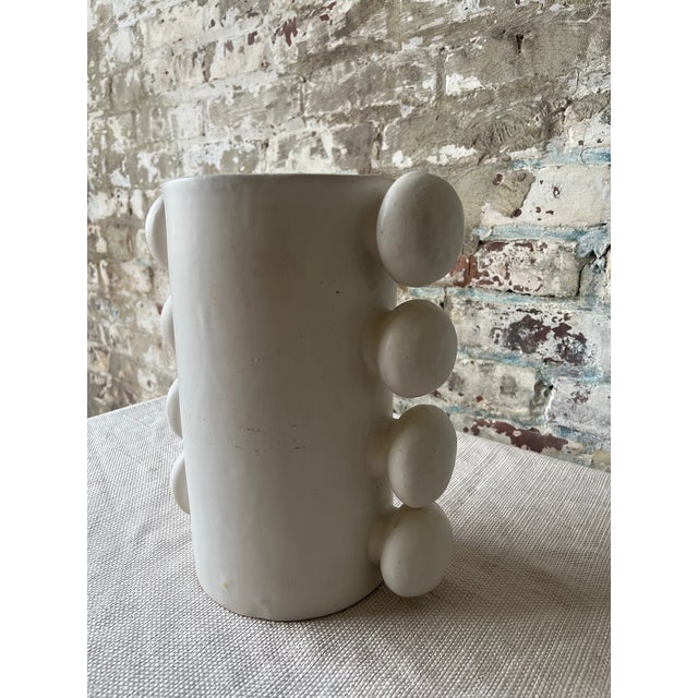 Modern Handcrafted Ceramic Vase Modern Sculptural Design For Sale - Image 3 of 5