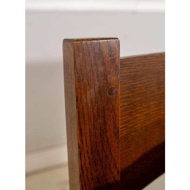 Stickley Upholstered Large Mission Oak Rocking Chair For Sale - Image 11 of 18