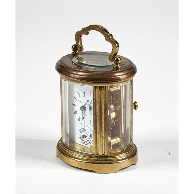 Matthew norman london cappuccina clock alarm clock with key italy 1950s working measurements 7 x 6 x h 10.5 category clock...