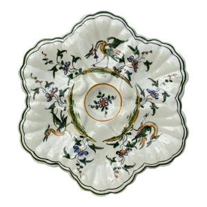 French Faience Oyster Plate Moustiers Style, Circa 1940