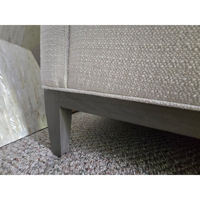 Textile Lee Industries 3-Seater Sofa in Quill Snow Upholstery For Sale - Image 7 of 7