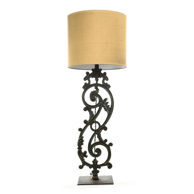 Cast Iron Balustrade Lamp For Sale - Image 5 of 5