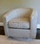 Kravet Swivel Chair upholstered in a beautiful gray and white geometric design. Chair is in good condition with minimal...