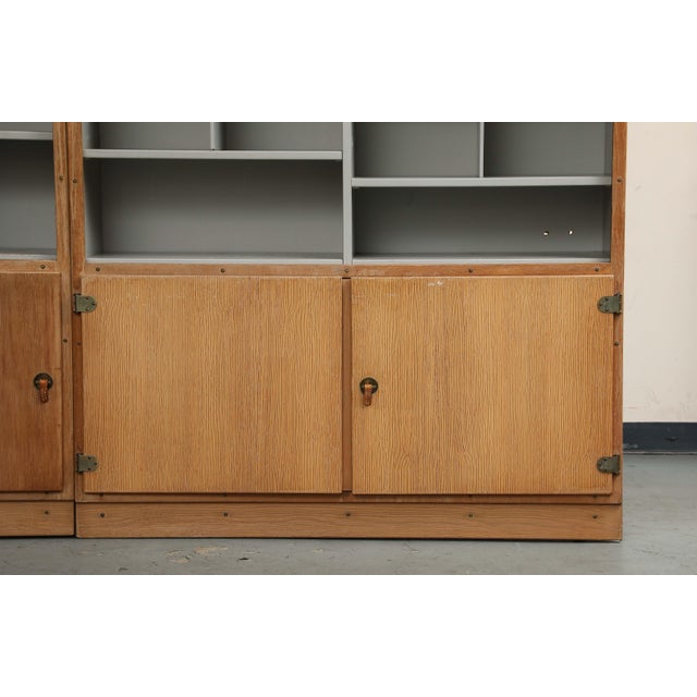 1970s 2-Piece Scandinavian Oak Bookcase System by Børge Mogensen, Denmark 1970s For Sale - Image 5 of 17