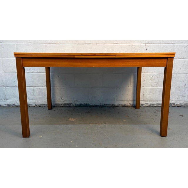 Mid-Century Modern Danish Teak Draw-Leaf Table For Sale - Image 13 of 14