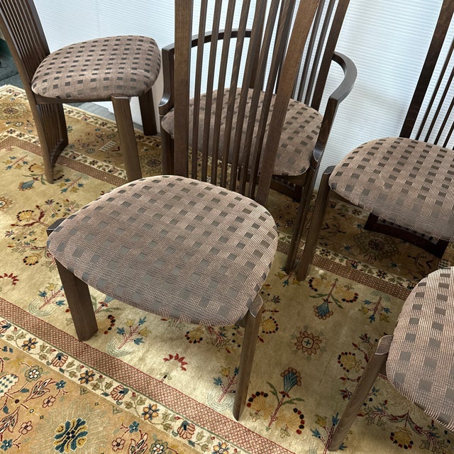 Pietro Costantini Vintage Italian Modern High-Back Dining Chairs, Set of Six For Sale - Image 10 of 12