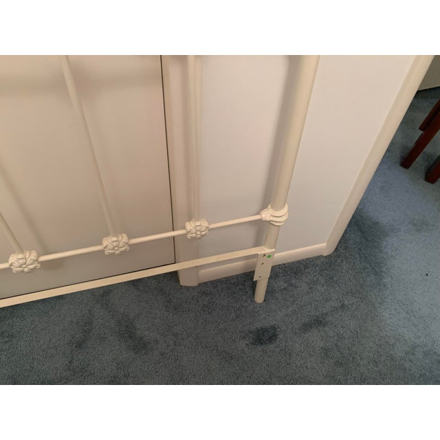 1990s Elliott’s Designs Queen Wrought Iron and Brass Bed Headboard For Sale - Image 4 of 7