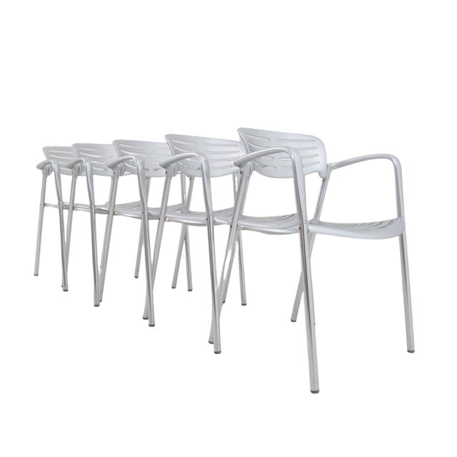 1980s Toledo Chairs by Jorge Pensi for Amat-3, Spain, 1980s, Set of 5 For Sale - Image 5 of 18