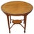 Antique Oval Inlaid Satin Walnut Occasional Table, 1900s For Sale - Image 3 of 9