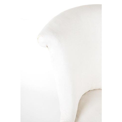 Cream Napoleon III Fishtail Back Lounge Chairs, Set of 2 For Sale - Image 8 of 13