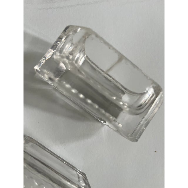 Glass Late 19th Century Master Salt Cellars- a Pair For Sale - Image 7 of 9