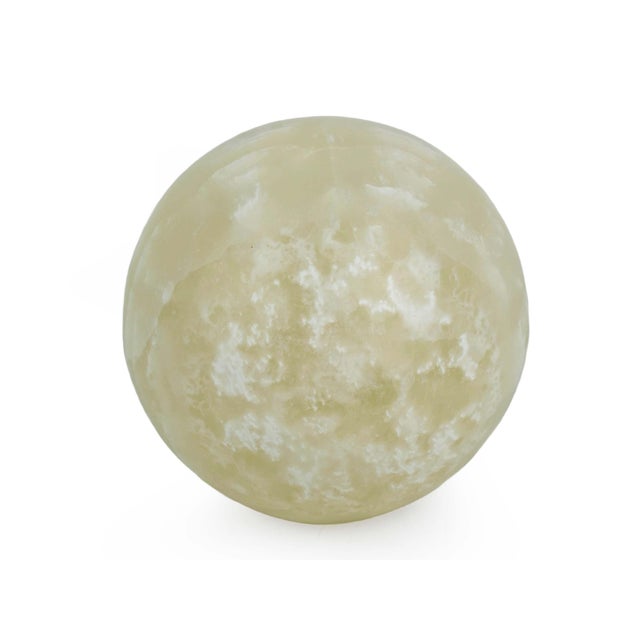 Late 20th Century Natural Polished Honey Onyx Sphere Orb Sculpture For Sale - Image 4 of 9