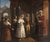 Oil on canvas, early 19th-century painting, wedding, italian school. Painting, oil on canvas depicting a wedding, early...