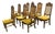 Jessup Furniture Vintage Spanish Mediterranean Cane-Back Dining Chairs, Set of Eight For Sale