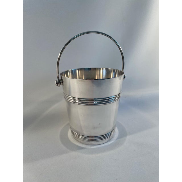 Mid-Century Modern 1960s Small French Christofle "Gallia" Silverplated Champagne Ice Bucket For Sale - Image 3 of 12