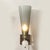 Modernist Hand-Blown Smoked Gray Murano Glass Conical Sconces With Orbital Drop For Sale - Image 14 of 15