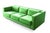 Contemporary Revolution Sofa in Green Velvet from Moanne For Sale - Image 3 of 5