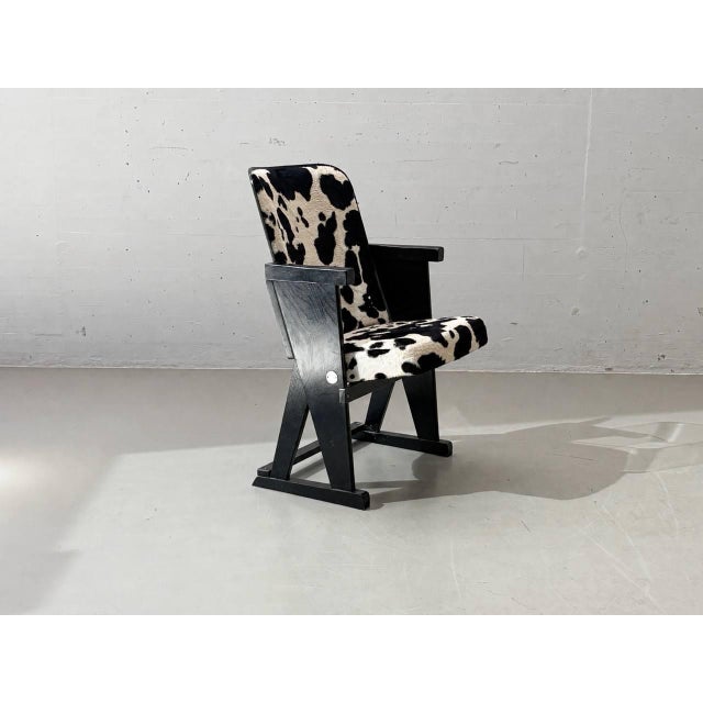 Vitage Cinema Seat with Cowhide Look, 1980s For Sale - Image 13 of 14