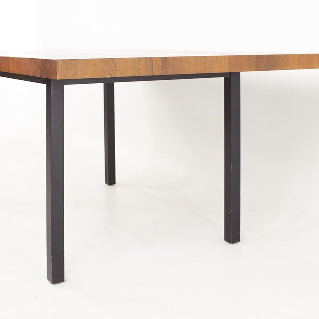 Mid 20th Century Milo Baughman for Directional Mid Century Multi-Wood Dining Table With 2 Leaves For Sale - Image 5 of 10