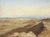 Original Antique Western Nevada Desert Oil Landscape by Phoebe K. Higgins A mid-century desert oil landscape of Western...