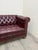 Oxblood Red Leather Chesterfield Sofa For Sale - Image 9 of 11