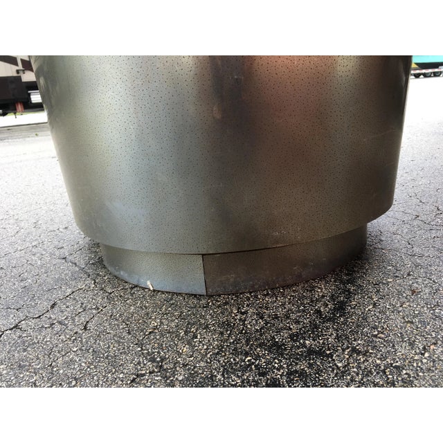 Milo Baughman Chrome Wrapped Swivel Chair by Milo Baughman for Thayer Coggin For Sale - Image 4 of 12