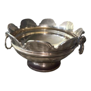 Vintage Mottahedeh Brass Bowl. Large Mottahedeh Brass Bowl